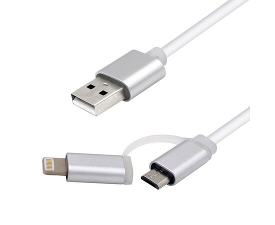 Дата кабель USB 2.0 AM to Micro 5P&Lightning 1.0m Vinga (USBAMMICRO&Lightning-1.0), зображення 6