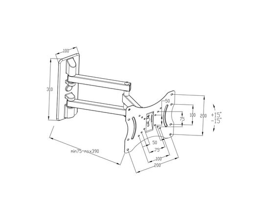 Кронштейн Vinga TM32-2251, изображение 2 Кронштейн Vinga TM32-2251, изображение 2
