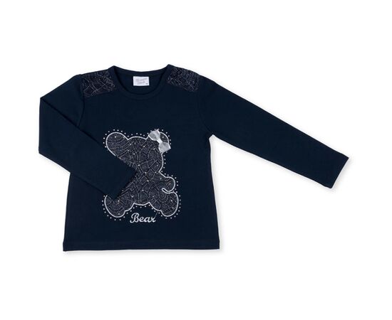 Кофта Breeze з мереживним ведмедиком (8548-116G-blue)