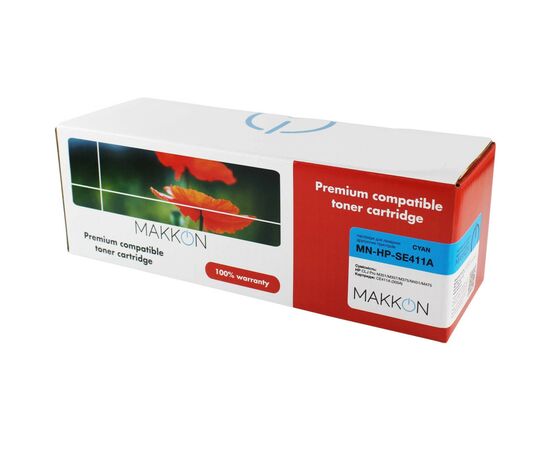 Картридж Makkon HP CLJP CE411A (305A) (SE411A) 2.6k cyan (MN-HP-SE411A)