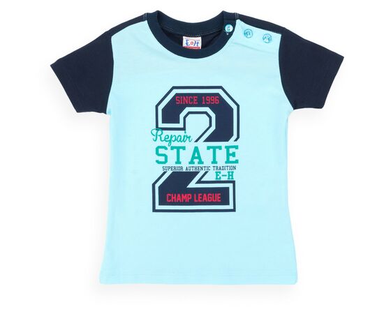 Набор детской одежды Breeze футболка с пуговичками с шортами (8922-98B-blue), изображение 2 Набор детской одежды Breeze футболка с пуговичками с шортами (8922-98B-blue), изображение 2