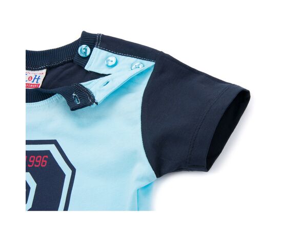 Набор детской одежды Breeze футболка с пуговичками с шортами (8922-98B-blue), изображение 5 Набор детской одежды Breeze футболка с пуговичками с шортами (8922-98B-blue), изображение 5