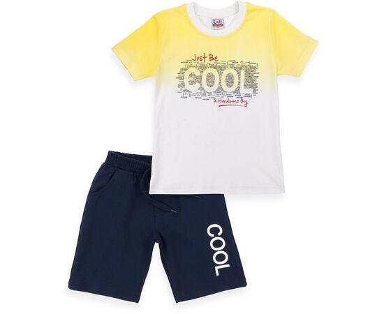 Набор детской одежды Breeze футболка "COOL" с шортами (8867-80B-yellow)
