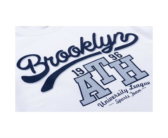 Набір дитячого одягу Breeze футболка "Brooklyn ATH" з шортами (8932-116B-white), зображення 6