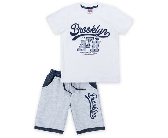 Набір дитячого одягу Breeze футболка "Brooklyn ATH" з шортами (8932-116B-white)