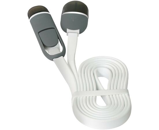 Дата кабель USB10-03BP USB - Micro USB/Lightning, white, 1m Defender (87493), изображение 3 Дата кабель USB10-03BP USB - Micro USB/Lightning, white, 1m Defender (87493), изображение 3