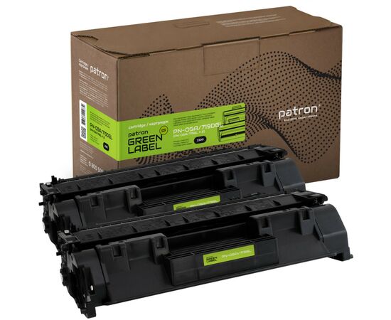 Картридж Patron HP LJ CE505A/CANON 719 GREEN Label (DUAL PACK) (PN-05A/719DGL)