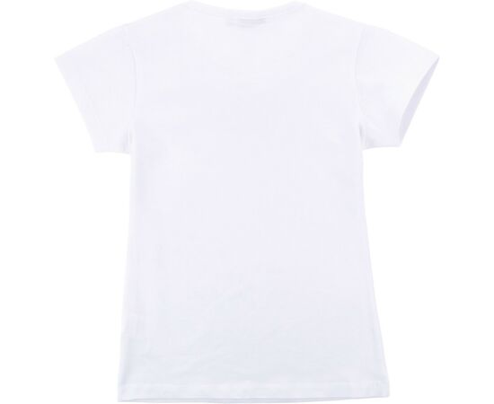 Футболка детская Matilda с коротким рукавом и кружевной оборкой (7134-164G-white), изображение 3