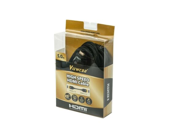 Кабель мультимедийный HDMI to HDMI 5.0m Viewcon (VC-HDMI-165-5m), изображение 2 Кабель мультимедийный HDMI to HDMI 5.0m Viewcon (VC-HDMI-165-5m), изображение 2