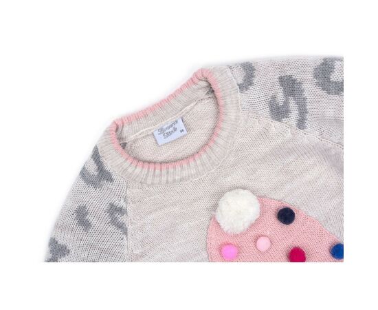 Кофта Breeze с котиком в шапочке (T-150-98G-beige), изображение 3 Кофта Breeze с котиком в шапочке (T-150-98G-beige), изображение 3