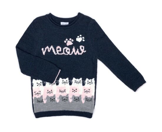Кофта Breeze з котиками (T-152-98G-blue)
