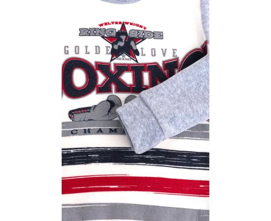 Піжама Matilda велюрова "Boxing" (7605-110B-gray), зображення 6 Піжама Matilda велюрова "Boxing" (7605-110B-gray), зображення 6