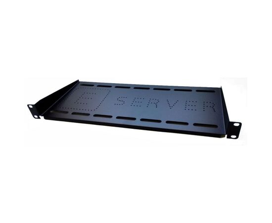 Полка 19" Eserver 1U глуб. 250мм, консольная, черный (PK-1U-250-B)
