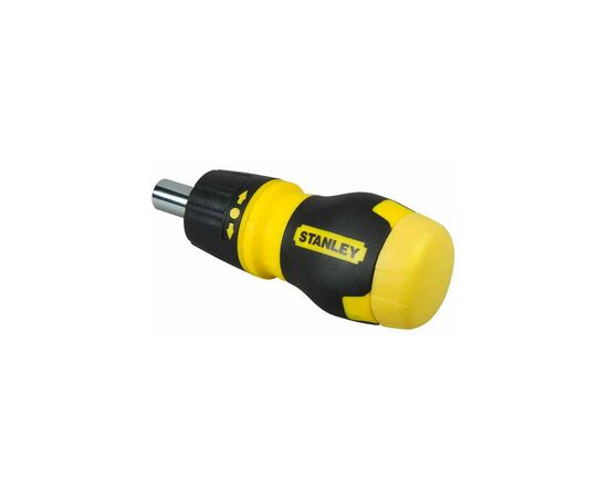 Отвертка Stanley Multibit Stubby, реверсивная, с 6 сменными битами (0-66-358), изображение 2 Отвертка Stanley Multibit Stubby, реверсивная, с 6 сменными битами (0-66-358), изображение 2