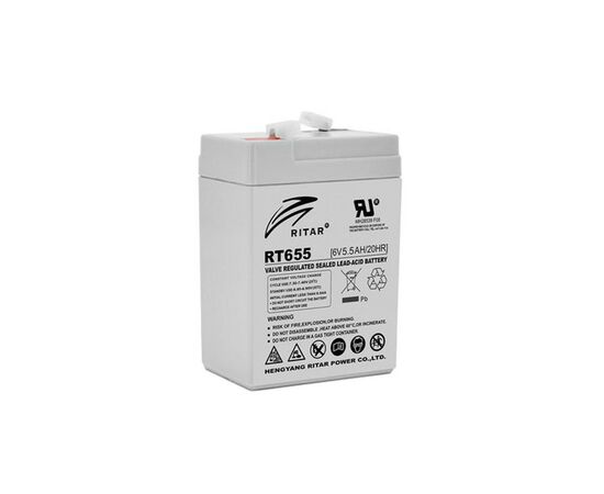 Батарея до ДБЖ Ritar AGM RT655, 6V-5Ah (RT655)
