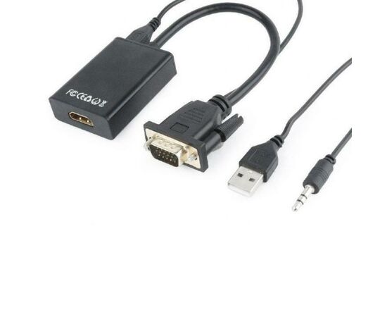 Переходник VGA to HDMI Cablexpert (A-VGA-HDMI-01), изображение 3 Переходник VGA to HDMI Cablexpert (A-VGA-HDMI-01), изображение 3