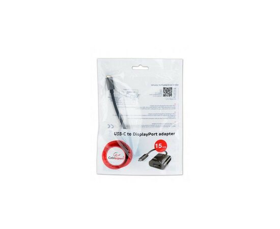 Переходник Type-C to Display Port Cablexpert (A-CM-DPF-01), изображение 2 Переходник Type-C to Display Port Cablexpert (A-CM-DPF-01), изображение 2