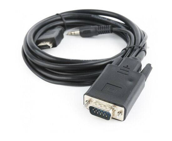 Переходник HDMI to VGA 3.0m Cablexpert (A-HDMI-VGA-03-10), изображение 2 Переходник HDMI to VGA 3.0m Cablexpert (A-HDMI-VGA-03-10), изображение 2