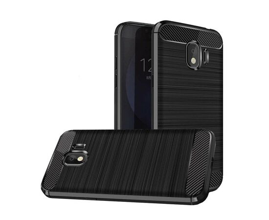 Чехол для моб. телефона Laudtec для Samsung J2 2018/J250 Carbon Fiber (Black) (LT-J250F), изображение 2 Чехол для моб. телефона Laudtec для Samsung J2 2018/J250 Carbon Fiber (Black) (LT-J250F), изображение 2