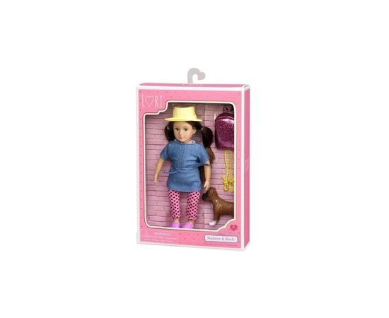 Кукла Lori Надин и собака боксер Наш 15 см (LO31024Z), изображение 3 Кукла Lori Надин и собака боксер Наш 15 см (LO31024Z), изображение 3