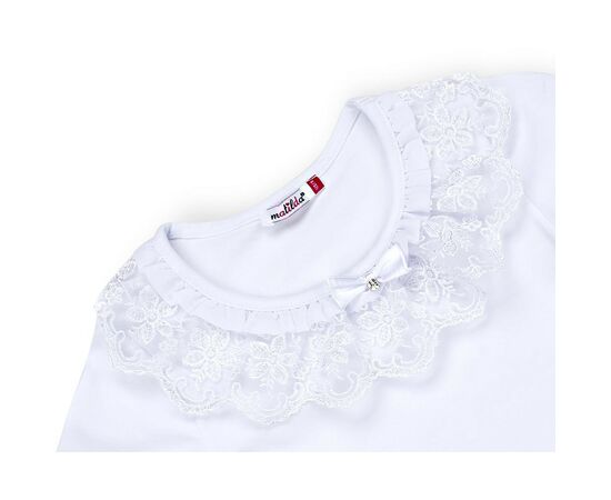 Кофта Matilda с кружевной оборкой (8430-164G-white), изображение 3 Кофта Matilda с кружевной оборкой (8430-164G-white), изображение 3