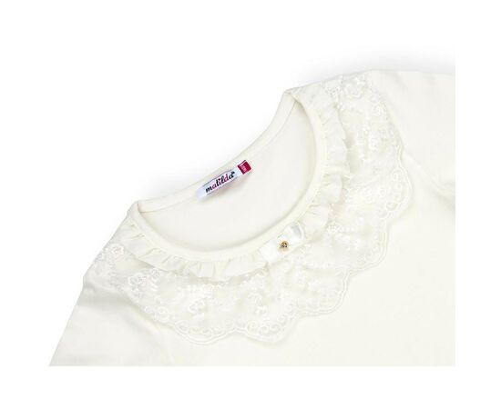 Кофта Matilda с кружевной оборкой (4802-164G-cream), изображение 3 Кофта Matilda с кружевной оборкой (4802-164G-cream), изображение 3