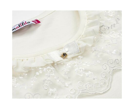 Кофта Matilda с кружевной оборкой (4802-164G-cream), изображение 4 Кофта Matilda с кружевной оборкой (4802-164G-cream), изображение 4