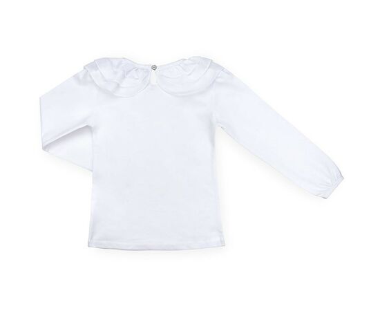 Кофта Breeze с шифоновой оборкой (9281-140G-white), изображение 2 Кофта Breeze с шифоновой оборкой (9281-140G-white), изображение 2