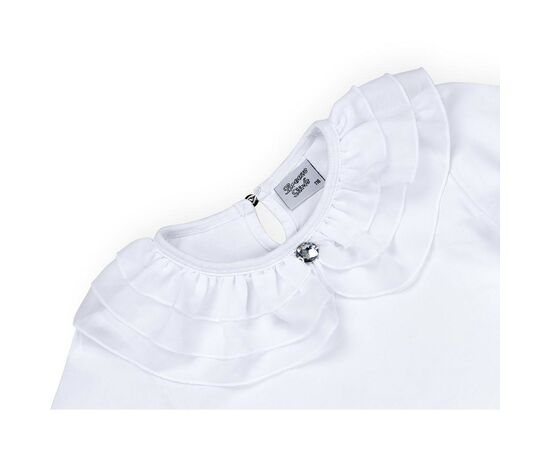 Кофта Breeze с шифоновой оборкой (9281-140G-white), изображение 3 Кофта Breeze с шифоновой оборкой (9281-140G-white), изображение 3