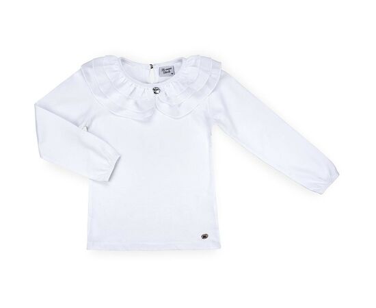 Кофта Breeze з шифоновою оборкою (9281-140G-white)