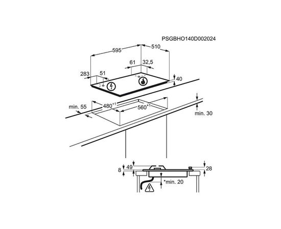 Варочная поверхность Electrolux GME263LX, изображение 4 Варочная поверхность Electrolux GME263LX, изображение 4