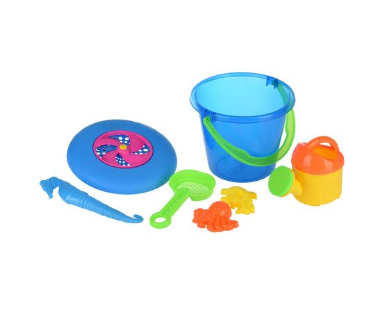 Іграшка для піску Same Toy с Летающей тарелкой (синее ведро) 8 шт (HY-1205WUt-1)
