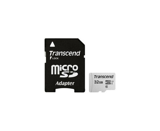 Карта пам'яті Transcend 32GB microSDHC class 10 UHS-I U1 (TS32GUSD300S-A)