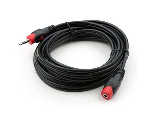 Кабель мультимедийный Jack 3.5mm M/F 3 m Vinga (VCPDCJ35MF3BK), изображение 2 Кабель мультимедийный Jack 3.5mm M/F 3 m Vinga (VCPDCJ35MF3BK), изображение 2