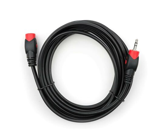 Кабель мультимедийный Jack 3.5mm M/F 3 m Vinga (VCPDCJ35MF3BK)