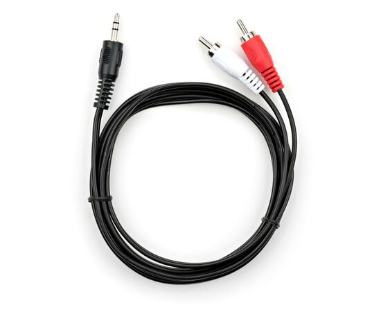 Кабель мультимедийный Jack 3.5mm M to 2xRCA 1.5 m Vinga (VCPDCJ35MRCA21.5BK)