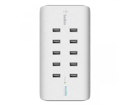 Зарядное устройство Belkin RockStar 10 PORT USB-A CHARGER 2.4 Amp, 120W (B2B139vf), изображение 2 Зарядное устройство Belkin RockStar 10 PORT USB-A CHARGER 2.4 Amp, 120W (B2B139vf), изображение 2
