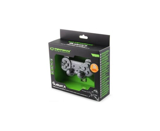 Геймпад Esperanza Gladiator PC/PS3 Black (EGG108K), изображение 2 Геймпад Esperanza Gladiator PC/PS3 Black (EGG108K), изображение 2