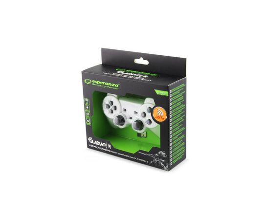 Геймпад Esperanza Gladiator PC/PS3 White (EGG108W), изображение 2 Геймпад Esperanza Gladiator PC/PS3 White (EGG108W), изображение 2
