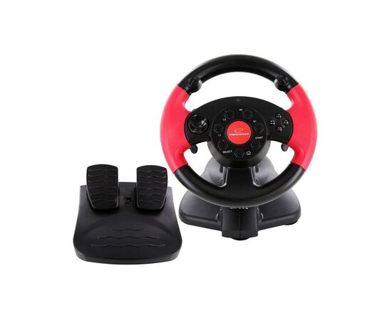 Руль Esperanza PC/PS1/PS2/PS3 Black-Red (EG103), изображение 2 Руль Esperanza PC/PS1/PS2/PS3 Black-Red (EG103), изображение 2