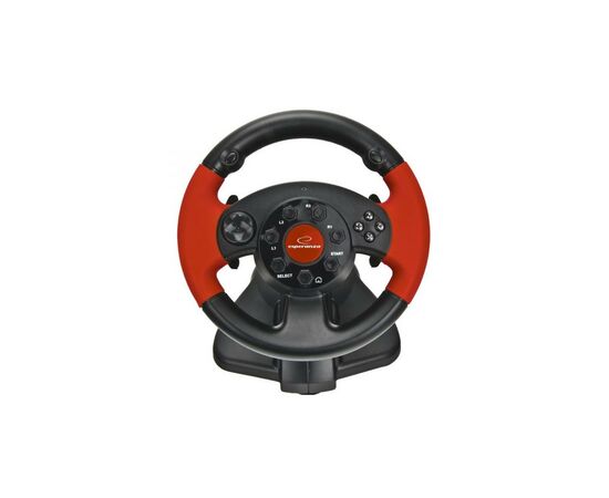 Руль Esperanza PC/PS1/PS2/PS3 Black-Red (EG103), изображение 3 Руль Esperanza PC/PS1/PS2/PS3 Black-Red (EG103), изображение 3