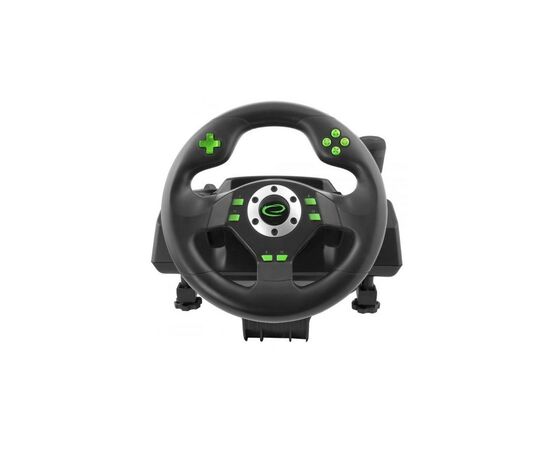 Руль Esperanza PC/PS3 Black-Green (EGW101), изображение 3 Руль Esperanza PC/PS3 Black-Green (EGW101), изображение 3