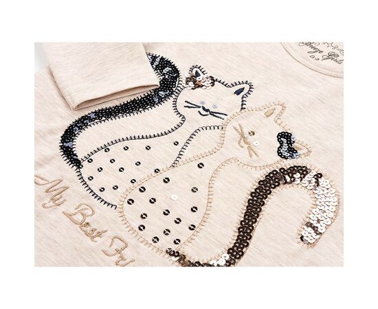 Кофта Breeze с котиками (11326-92G-beige), изображение 4