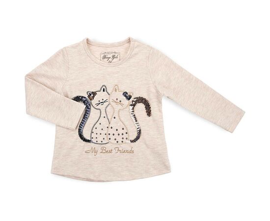 Кофта Breeze з котиками (11326-92G-beige)
