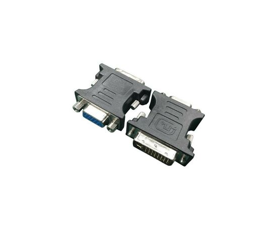 Переходник DVI (24+5 пин)/VGA, M/F HD (3 ряда) Cablexpert (A-DVI-VGA-BK)