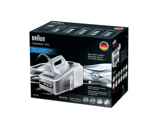 Паровая станция Braun IS 7155 WH (IS7155WH), изображение 3 Паровая станция Braun IS 7155 WH (IS7155WH), изображение 3