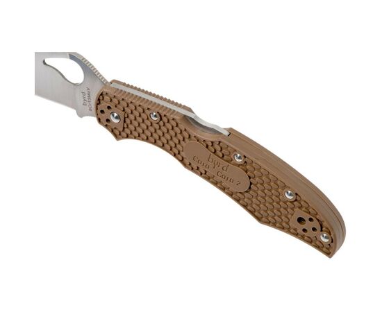 Нож Spyderco Spyderco Byrd Cara Cara 2, brown (BY03PBN2), изображение 4 Нож Spyderco Spyderco Byrd Cara Cara 2, brown (BY03PBN2), изображение 4