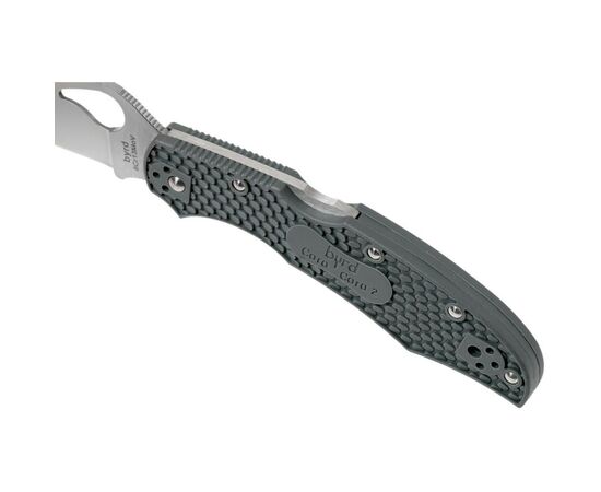 Нож Spyderco Byrd Cara Cara 2, gray (BY03PGY2), изображение 4 Нож Spyderco Byrd Cara Cara 2, gray (BY03PGY2), изображение 4