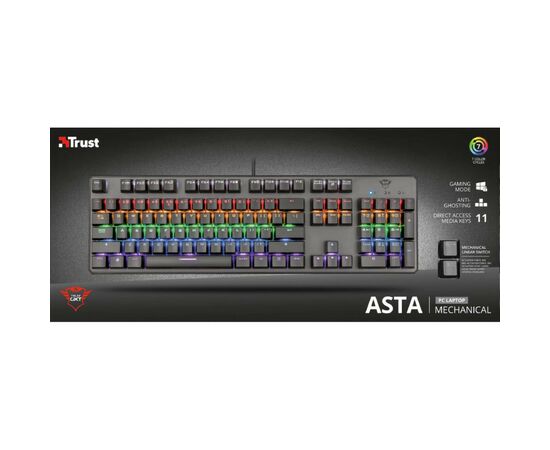 Клавиатура Trust GXT 865 Asta mechanical (22630), изображение 5 Клавиатура Trust GXT 865 Asta mechanical (22630), изображение 5