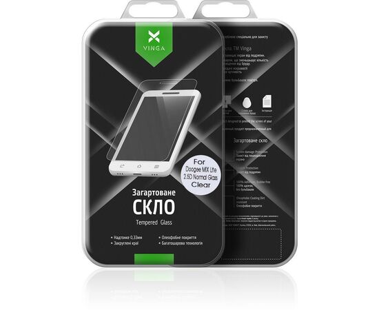Скло захисне Vinga для Doogee MIX Lite (VTPGS-DMIXL), зображення 9 Скло захисне Vinga для Doogee MIX Lite (VTPGS-DMIXL), зображення 9